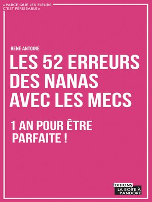 cover image of Les 52 erreurs des nanas avec les mecs